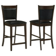 Furniture City Houma - Coaster - Jaden Upholstered Counter Chair Espresso (Set of 2) - 100959