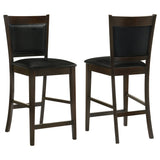 Furniture City Houma - Coaster - Jaden Upholstered Counter Chair Espresso (Set of 2) - 100959