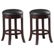 Furniture City Houma - Coaster - Aboushi Backless Swivel Counter Stool Brown (Set of 2) - 101059