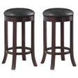 Furniture City Houma - Coaster - Aboushi Backless Swivel Bar Stool Brown (Set of 2) - 101060