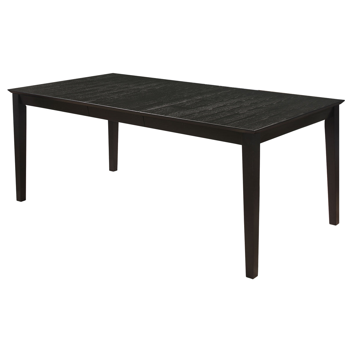 Furniture City Houma - Coaster - Louise Rectangular 78-inch Extension Leaf Dining Table Black - 101561