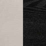 Louise Upholstered Wood Dining Side Chair Black (Set of 2)