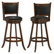 Furniture City Houma - Coaster - Broxton Upholstered Swivel Bar Chair Chestnut (Set of 2) - 101920