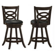 Furniture City Houma - Coaster - Calecita Wood Swivel Counter Stool Cappuccino (Set of 2) - 101929