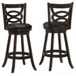 Furniture City Houma - Coaster - Calecita Wood Swivel Bar Stool Cappuccino (Set of 2) - 101930