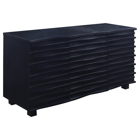 Furniture City Houma - Coaster - Stanton 3-drawer Sideboard Buffet Storage Cabinet Black - 102065
