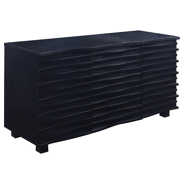 Furniture City Houma - Coaster - Stanton 3-drawer Sideboard Buffet Storage Cabinet Black - 102065