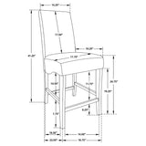 Stanton 5-piece Square Counter Height Dining Table Set Grey