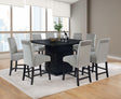 Furniture City Houma - Coaster - Stanton 9-piece Square Counter Height Dining Table Set Grey - 102068-S9