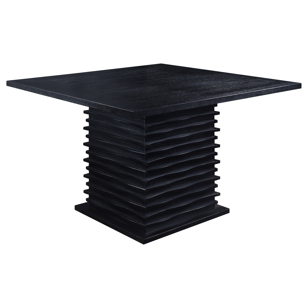 Furniture City Houma - Coaster - Stanton Square 54-inch Counter Height Dining Table Black - 102068
