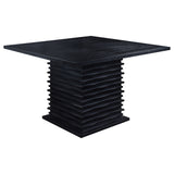 Furniture City Houma - Coaster - Stanton Square 54-inch Counter Height Dining Table Black - 102068