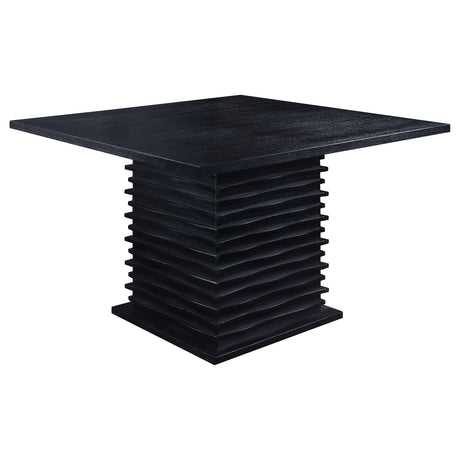 Furniture City Houma - Coaster - Stanton Square 54-inch Counter Height Dining Table Black - 102068