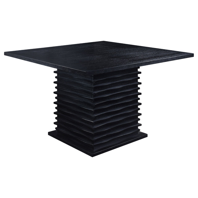 Furniture City Houma - Coaster - Stanton Square 54-inch Counter Height Dining Table Black - 102068