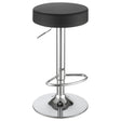 Furniture City Houma - Coaster - Ramses 29-inch Adjustable Bar Stool Chrome and Black - 102558