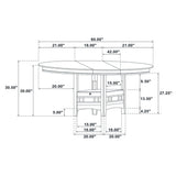 Lavon 5-piece Oval Extension Leaf Dining Set Espresso