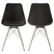 Furniture City Houma - Coaster - Juniper Polypropylene Dining Side Chair Black (Set of 2) - 102682