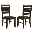 Furniture City Houma - Coaster - Dalila Wood Dining Side Chair Cappuccino (Set of 2) - 102722