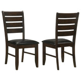 Furniture City Houma - Coaster - Dalila Wood Dining Side Chair Cappuccino (Set of 2) - 102722