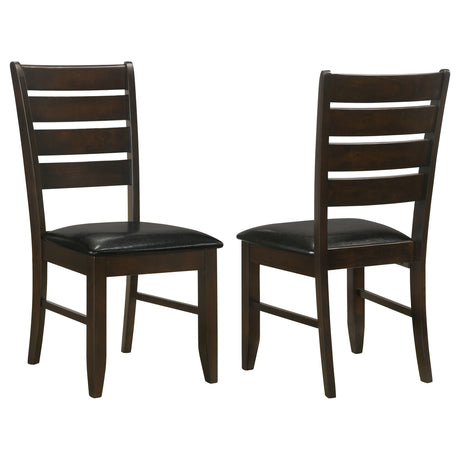 Furniture City Houma - Coaster - Dalila Wood Dining Side Chair Cappuccino (Set of 2) - 102722