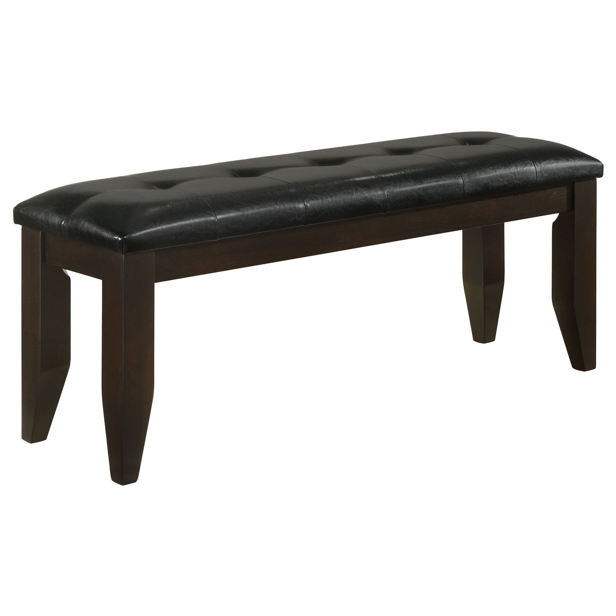 Furniture City Houma - Coaster - Dalila Leatherette Upholstered Wood Dining Bench Cappuccino - 102723