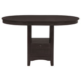 Lavon 5-piece Oval Counter Height Dining Set Espresso