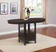 Furniture City Houma - Coaster - Lavon Oval 60-inch Extension Counter Dining Table Espresso - 102888