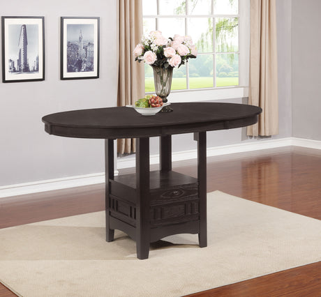 Furniture City Houma - Coaster - Lavon Oval 60-inch Extension Counter Dining Table Espresso - 102888