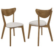 Furniture City Houma - Coaster - Kersey Wood Dining Side Chair Chestnut (Set of 2) - 103062