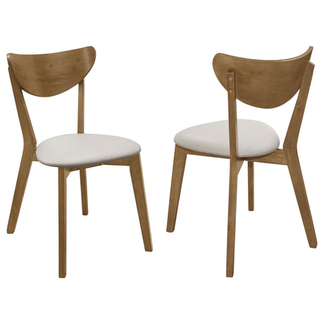 Furniture City Houma - Coaster - Kersey Wood Dining Side Chair Chestnut (Set of 2) - 103062