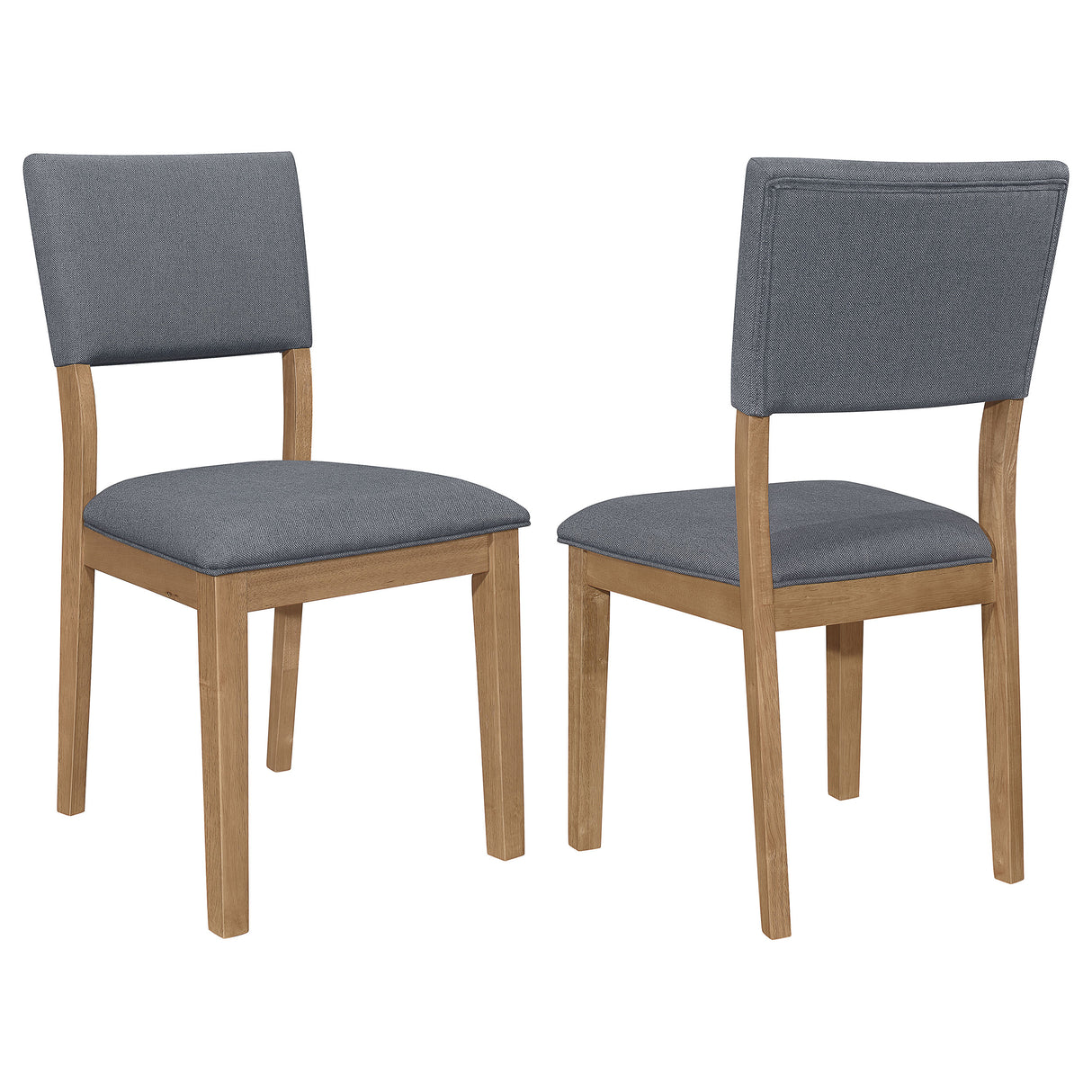 Furniture City Houma - Coaster - Sharon Fabric Upholstered Dining Side Chair Brown (Set of 2) - 104172