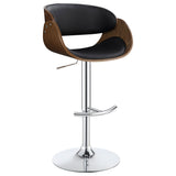 Furniture City Houma - Coaster - Dana Adjustable Bar Stool Black and Chrome - 104965