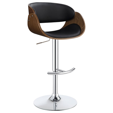 Furniture City Houma - Coaster - Dana Adjustable Bar Stool Black and Chrome - 104965