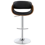 Dana Adjustable Bar Stool Black and Chrome
