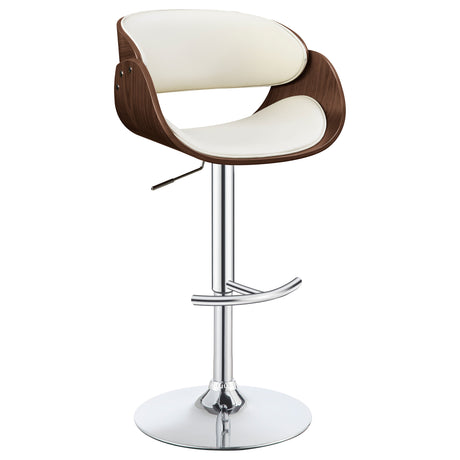 Furniture City Houma - Coaster - Dana Adjustable Bar Stool Ecru and Chrome - 104966