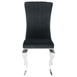 Betty Velvet Upholstered Dining Side Chair Black (Set of 4)