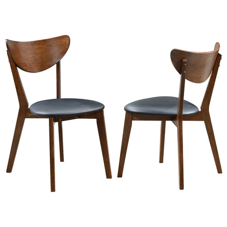 Furniture City Houma - Coaster - Jedda Wood Dining Side Chair Dark Walnut (Set of 2) - 105362