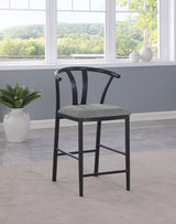 Dolman Counter Height Dining Side Chair Grey (Set of 2)