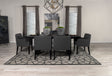 Furniture City Houma - Coaster - Catherine 7-piece Rectangular Dining Table Set Black - 106251-S7