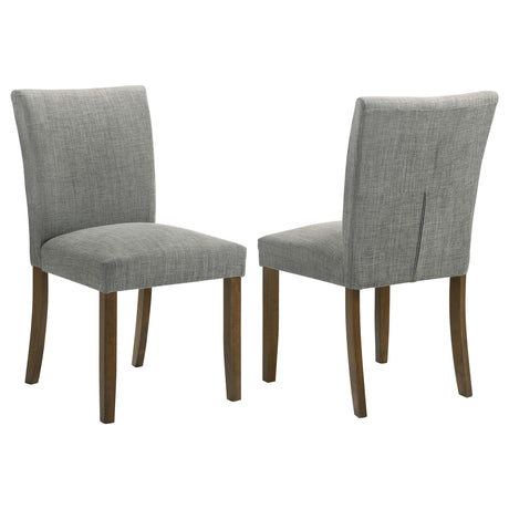 Furniture City Houma - Coaster - Cantley Upholstered Dining Side Chair Grey (Set of 2) - 106379