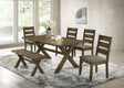 Furniture City Houma - Coaster - Alston 6-piece Rectangular Dining Table Set Knotty Nutmeg - 106381-S6