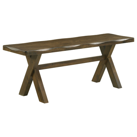 Furniture City Houma - Coaster - Alston 47-inch Solid Wood Dining Bench Knotty Nutmeg - 106383