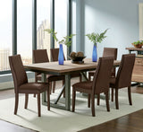 Furniture City Houma - Coaster - Spring Creek 7-piece Rectangular Dining Table Set Chocolate - 106581-S7