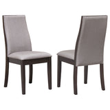 Furniture City Houma - Coaster - Spring Creek Upholstered Dining Chair Taupe (Set of 2) - 106583