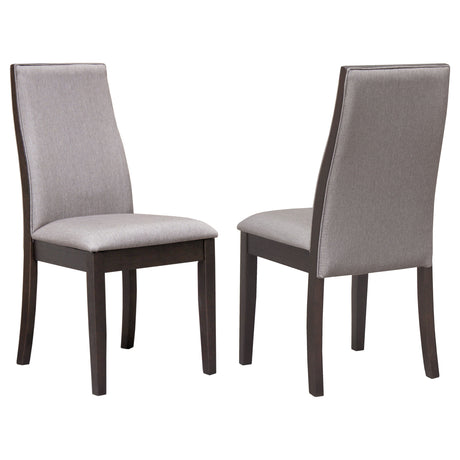 Furniture City Houma - Coaster - Spring Creek Upholstered Dining Chair Taupe (Set of 2) - 106583