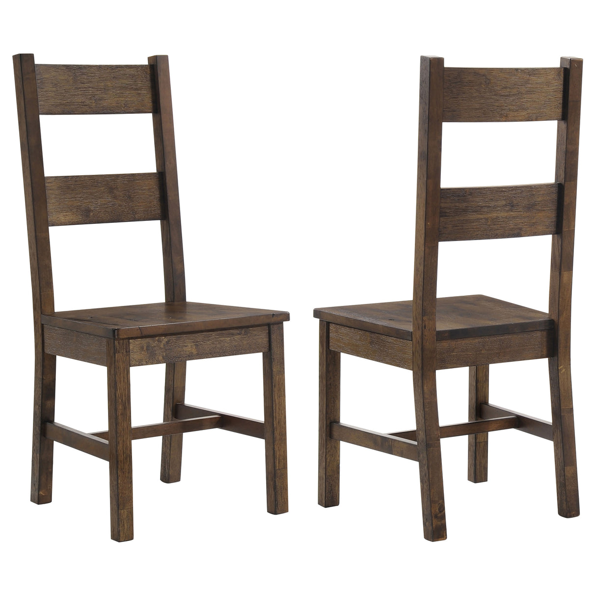 Furniture City Houma - Coaster - Coleman Dining Side Chair Rustic Golden Brown (Set of 2) - 107042