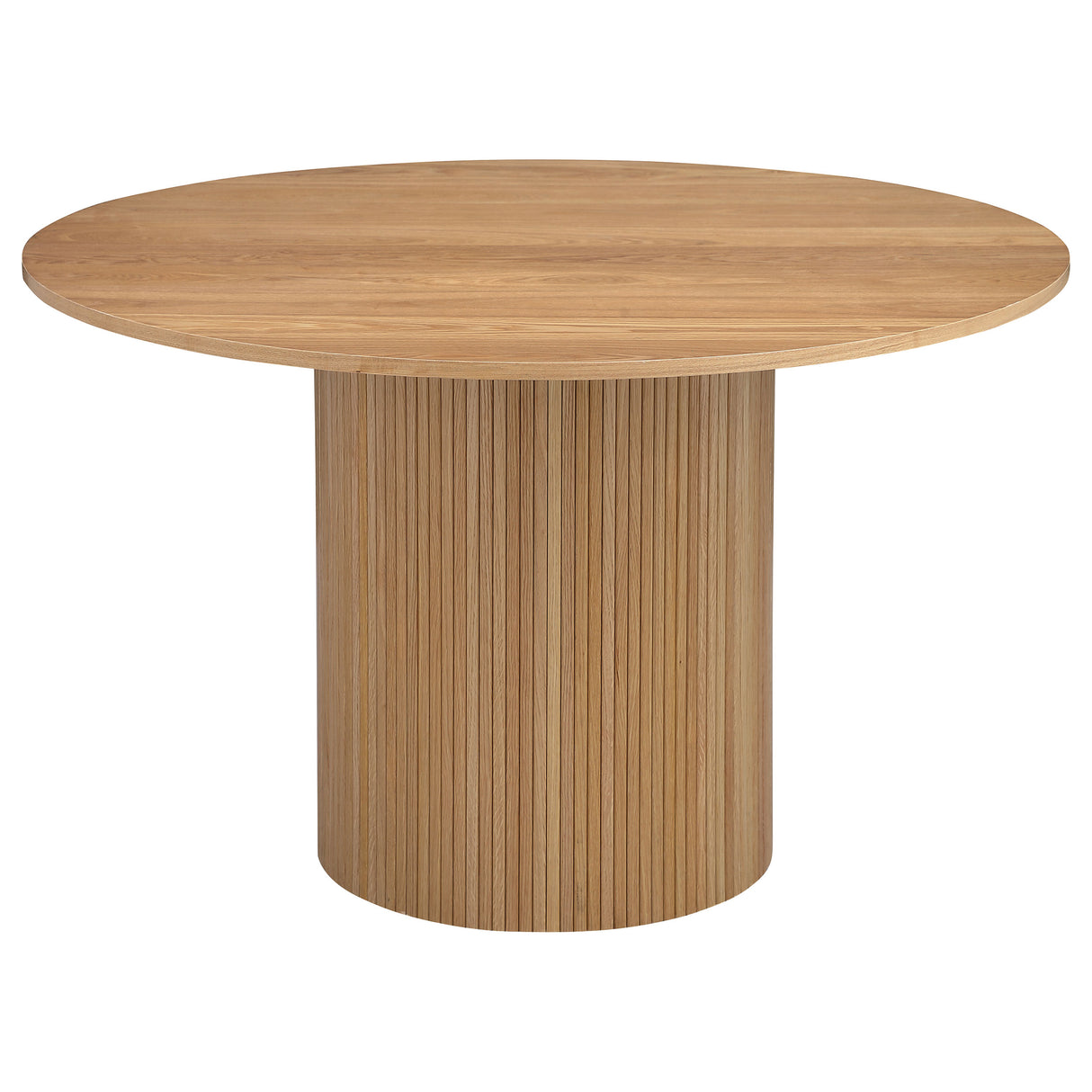 Furniture City Houma - Coaster - Bradbury Round 48-inch Wood Top Dining Table Natural - 107350