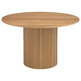 Furniture City Houma - Coaster - Bradbury Round 48-inch Wood Top Dining Table Natural - 107350