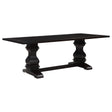 Furniture City Houma - Coaster - Parkins Rectangular 86-inch Dining Table Rustic Espresso - 107411