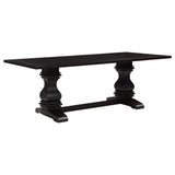 Furniture City Houma - Coaster - Parkins Rectangular 86-inch Dining Table Rustic Espresso - 107411