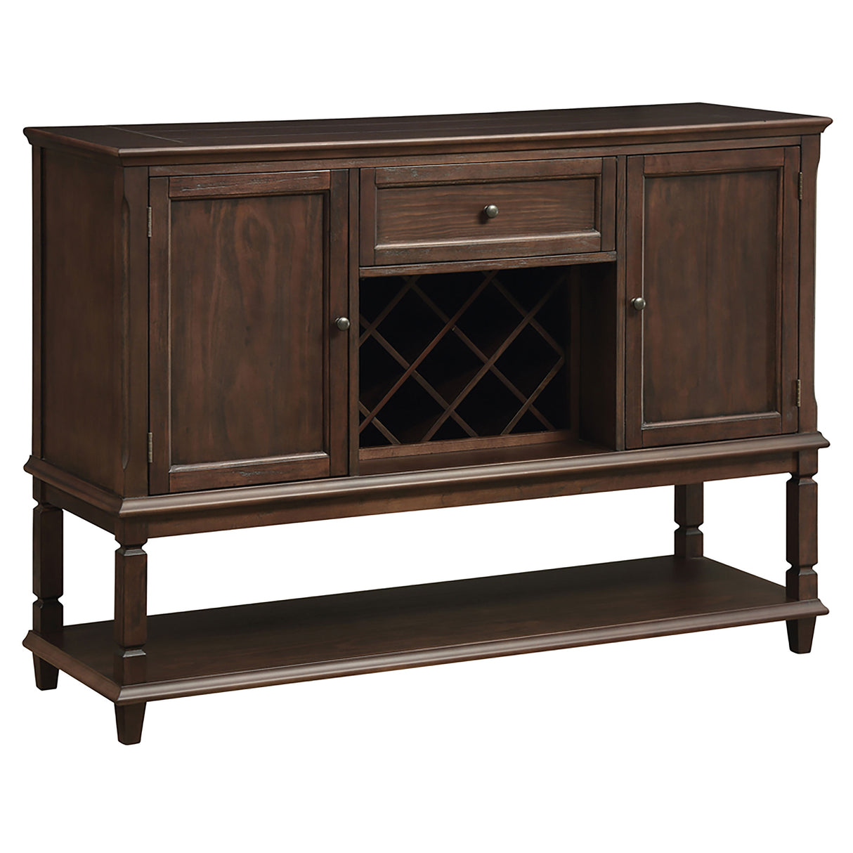 Furniture City Houma - Coaster - Parkins 2-door Sideboard Buffet Cabinet Rustic Espresso - 107415